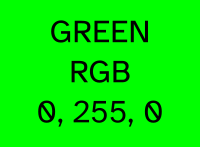 green RGB