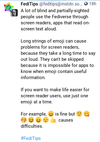 emoji and blind users