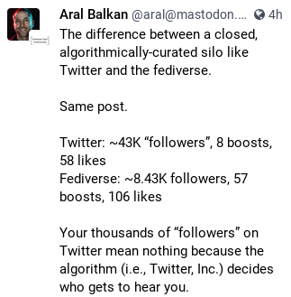 fediverse vs. Twitter