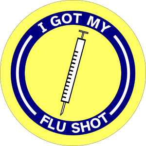 flu shot button