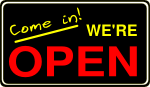 We're Open