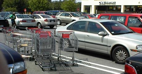 image: carts in lot