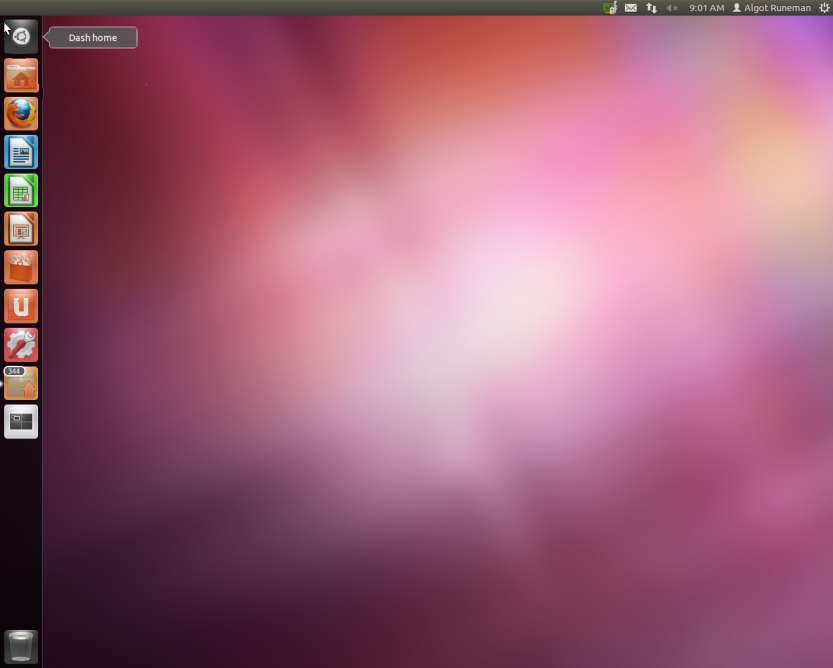 Ubuntu Basic Desktop Screen