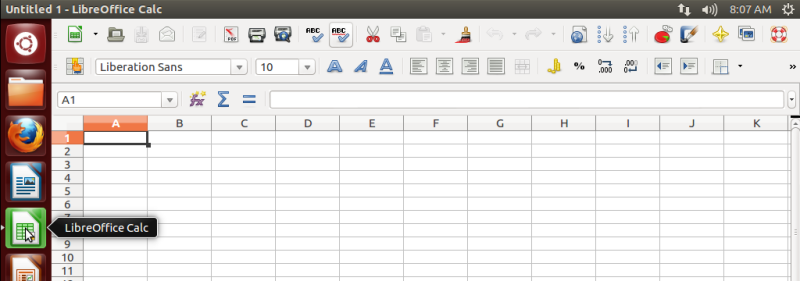 empty spreadsheet