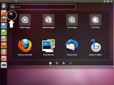 Ubuntu Home Screen