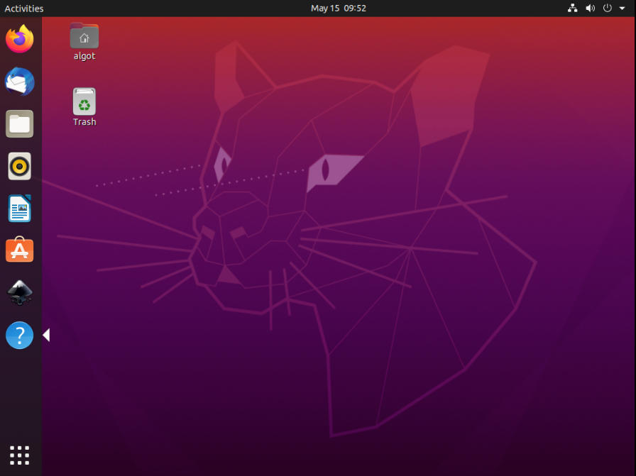 Ubuntu Basic Desktop Screen