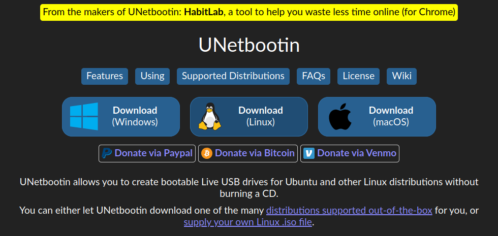 using unetbootin to install ubuntu on an ssd