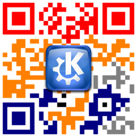 QR Code image: KDE with colors