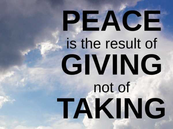 peace is giving
