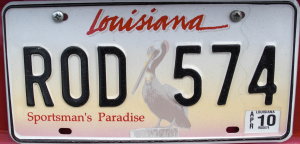 image: plate Louisiana