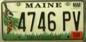 image: Maine plate