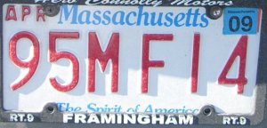 image: Massachusetts Plate