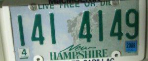 image: New Hampshire plate