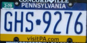image: Pennsylvani plate