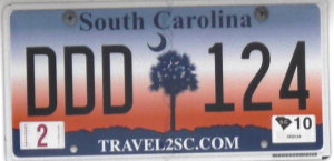 image: South Carolina plate