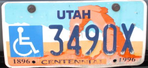 image: Utah plate