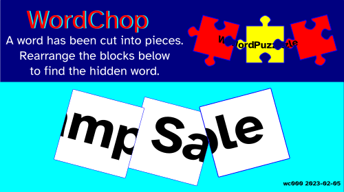 wordchop puzzle