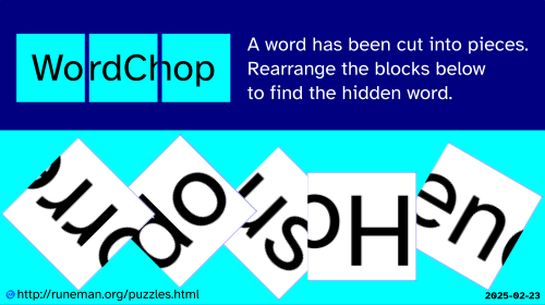 wordchop puzzle