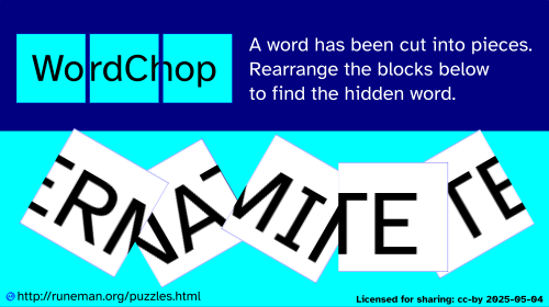 wordchop puzzle