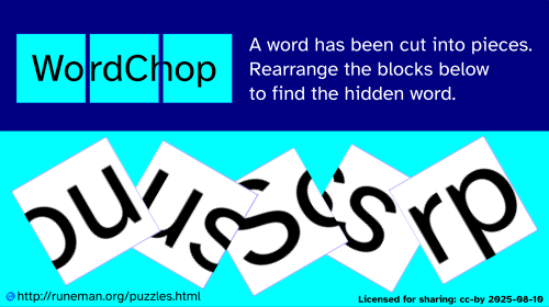 wordchop puzzle