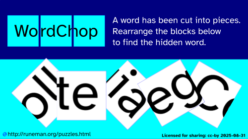 wordchop puzzle