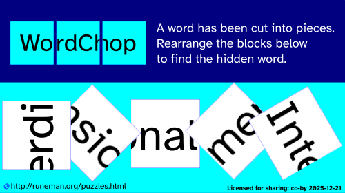 wordchop puzzle