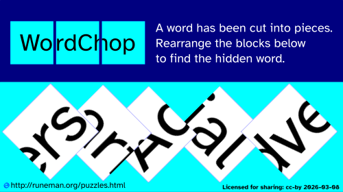 wordchop puzzle