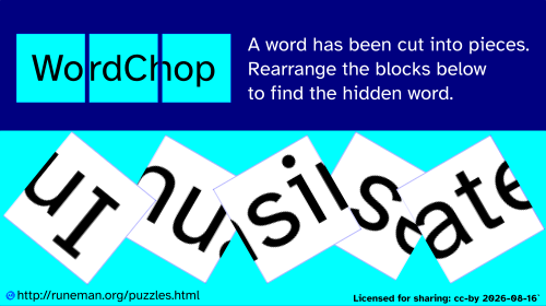 wordchop puzzle