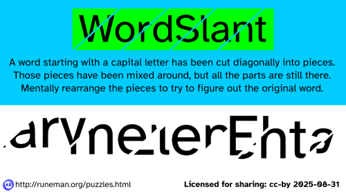 wordslant puzzle