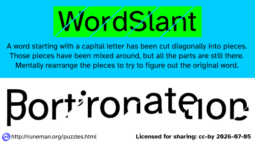 wordslant puzzle